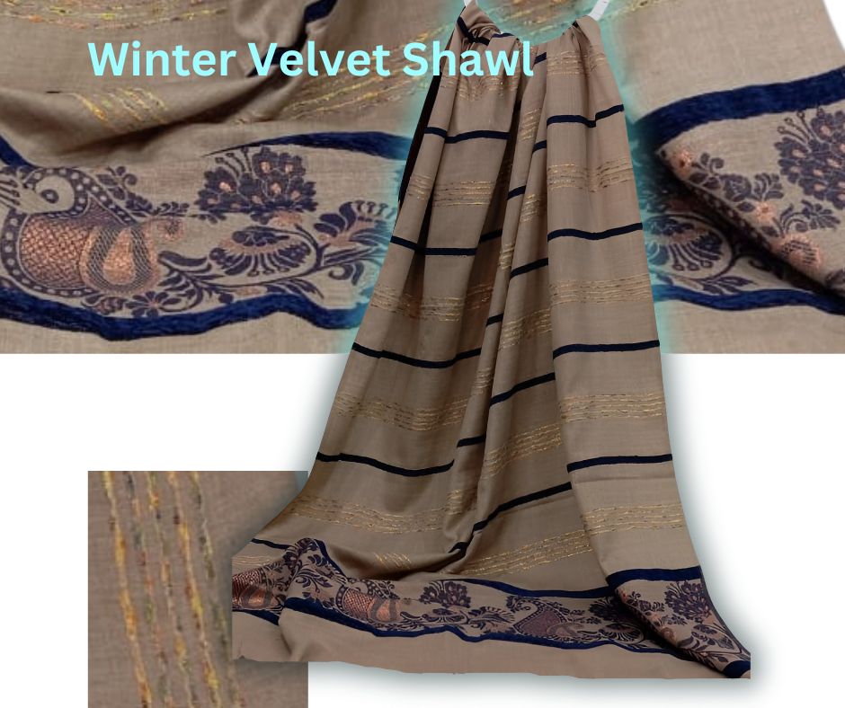 Ladies' Winter Velvet Shawl