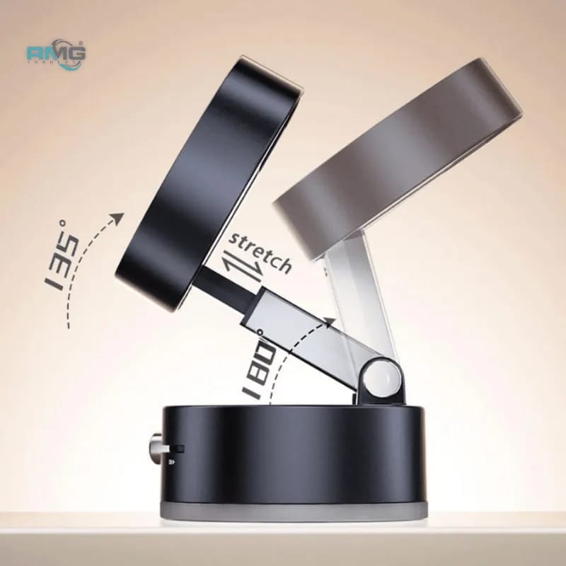 Magnetic Suction Phone Holder – Foldable & Adjustable 360° Magnetic Mount for Car, Bathroom, Kitchen, Gym & Office