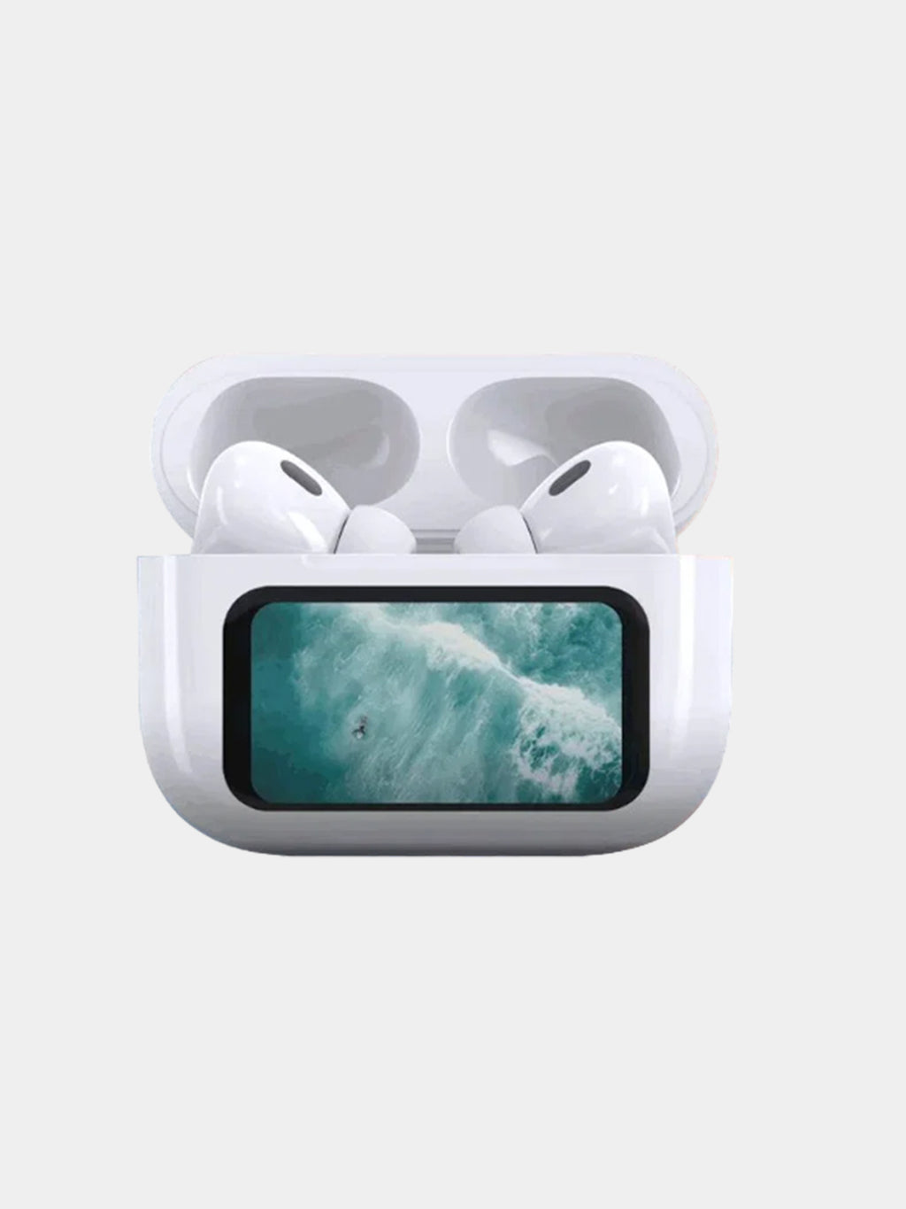 A9 Pro Earbuds ANC/ENC Touch Screen Display Noise Reduction Wireless Earbuds For Android & iOS | A9 Pro | A9 Pro Apple Airpods ANC/ENC Zhongkelqnxun Touch Control Bt 5.4 Earbuds - Black