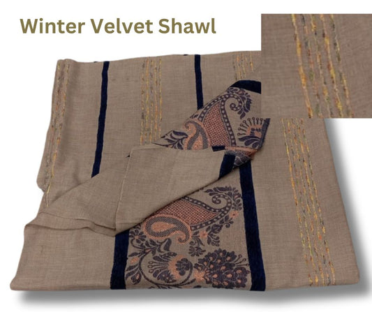 Ladies' Winter Velvet Shawl
